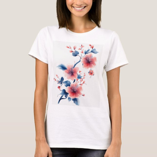 Blume Girl T - Shirt (Vorderseite)