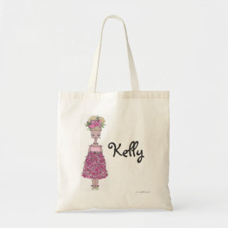 Blume Girl Tote Bag - Personalisiert - Kelly Tragetasche