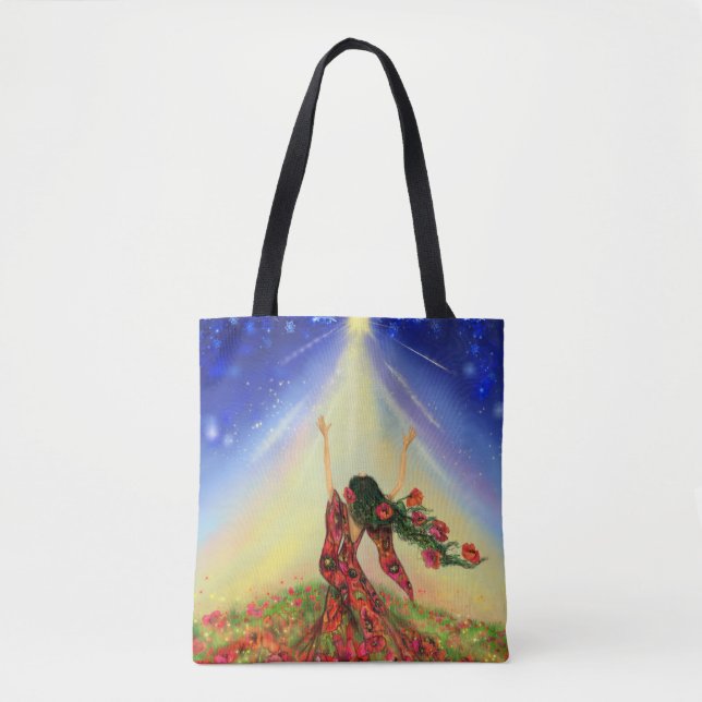 Blume Girl Tote Beutel Frühjahr (Vorderseite)