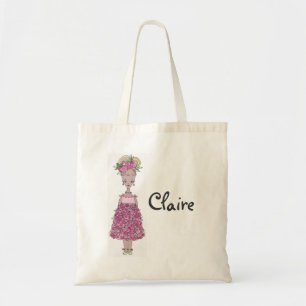 Blume Girl Tote Beutel - Personalize - Claire Tragetasche