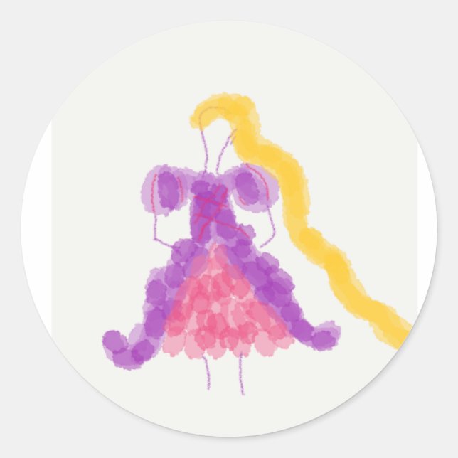 Blume Girls Princess Collection Rapunzel Sticker (Vorderseite)