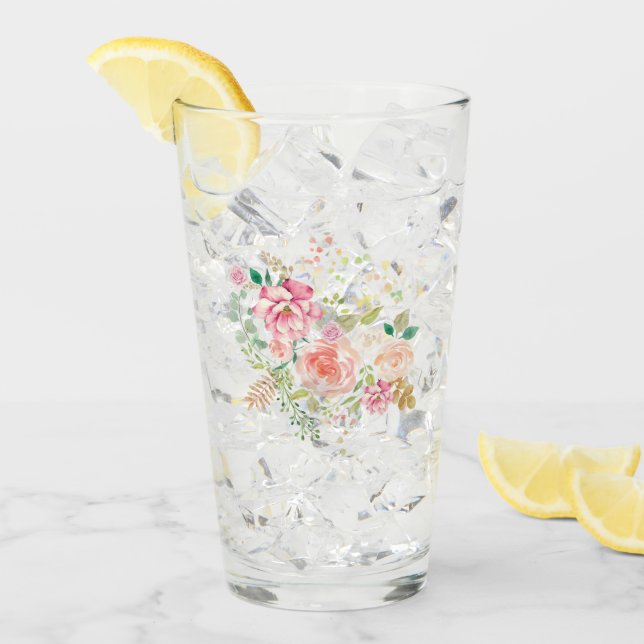 Blume Glas (Vorderseite Ice)