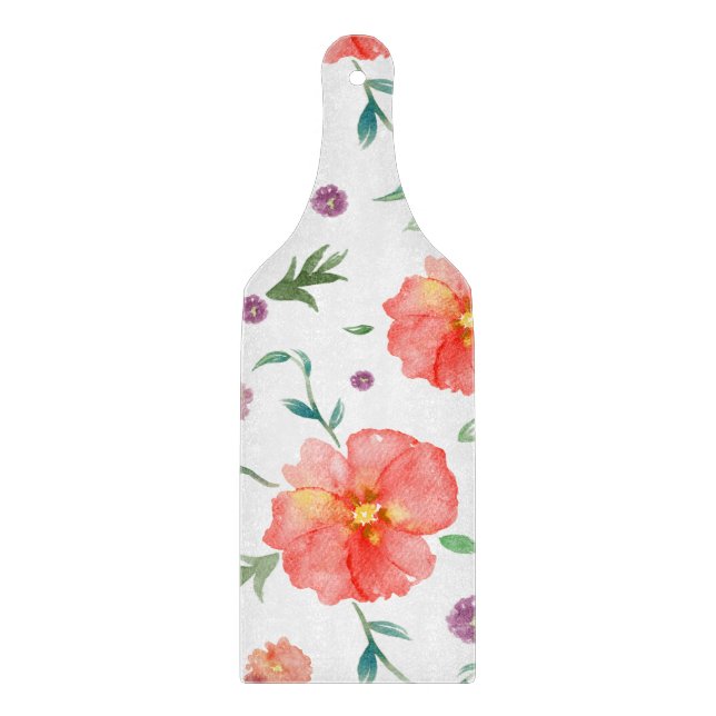 Blume Glass Cutting Board - Couple's Kitchen Gift Schneidebrett (Vorderseite)