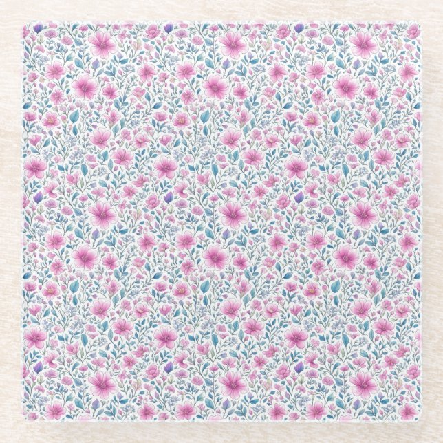 Blume Glasuntersetzer (Vorderseite)