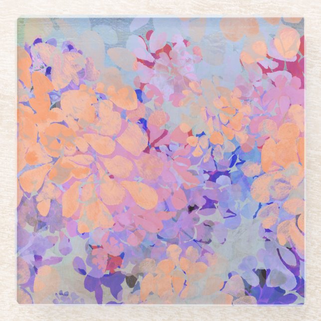 Blume Glasuntersetzer (Vorderseite)