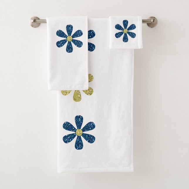 Blume Glitterie farbenfroh Badhandtuch Set (Insitu)