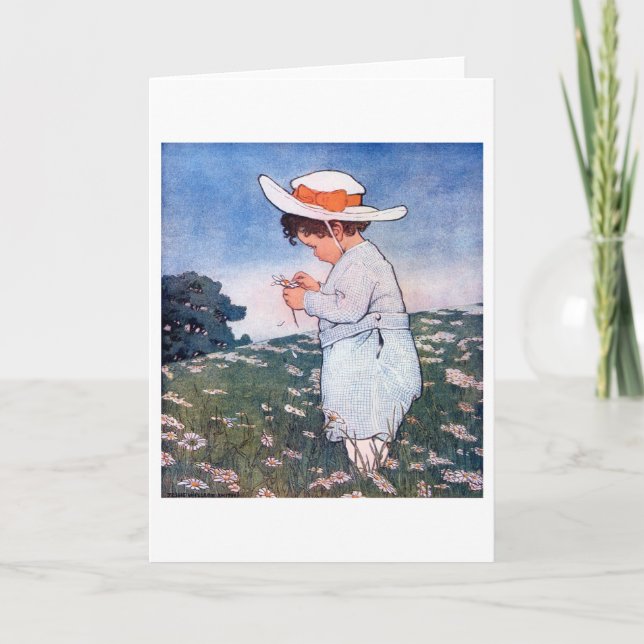 Blume Glücksspiel, Jessie Willcox Smith Karte (Vorderseite)