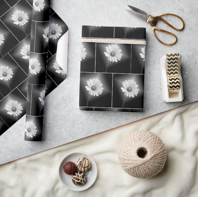 Blume-Glühen Geschenkpapier (Kunsthandwerk)