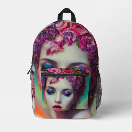 Blume Goddess Bedruckter Rucksack