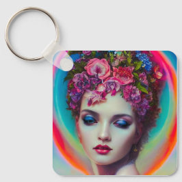 Blume Goddess Schlüsselanhänger