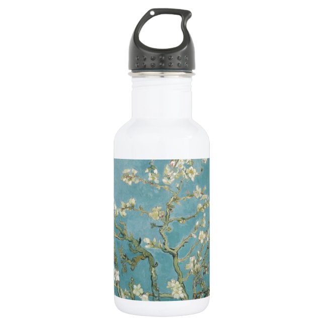 Blume Gogh Branches Almond Blüten Natur Trinkflasche (Vorderseite)