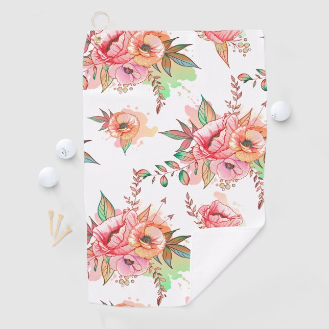 Blume Golfhandtuch (Insitu)