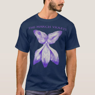 Blume Gothic Der März Violets T-Shirt