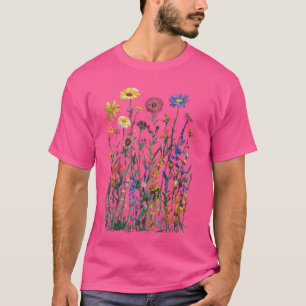 Blume Grafik s.r.l. für Wildblume Blumengarten T-Shirt