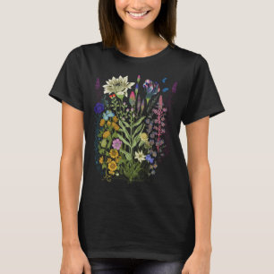 Blume, grafisch für die Wildblume von Frauen, blas T-Shirt