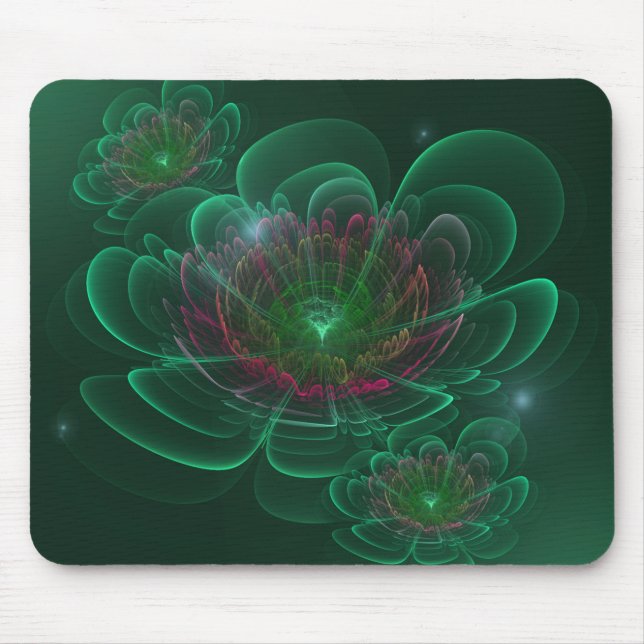 Blume Green Türkise Corolla Mousepad (Vorne)