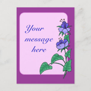 Blume - Grenz-Postkarte Postkarte
