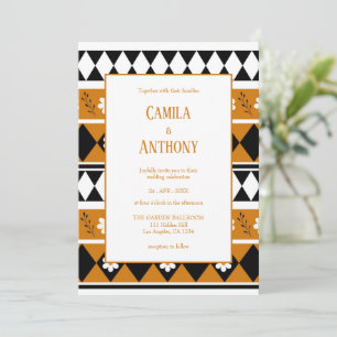 Blume Grenzstreifen Diamond-Boho Blumenmuster Einladung