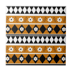 Blume Grenzstreifen Diamond-Boho Blumenmuster Fliese