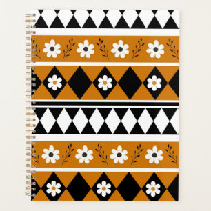 Blume Grenzstreifen Diamond-Boho Blumenmuster Planer