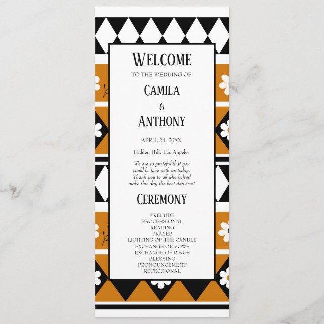 Blume Grenzstreifen Diamond-Boho Blumenmuster Programm (Vorderseite)