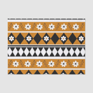 Blume Grenzstreifen Diamond-Boho Blumenmuster Seidenpapier