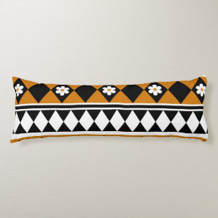 Blume Grenzstreifen Diamond-Boho Blumenmuster Seitenschläferkissen