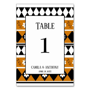 Blume Grenzstreifen Diamond-Boho Blumenmuster Tischnummer