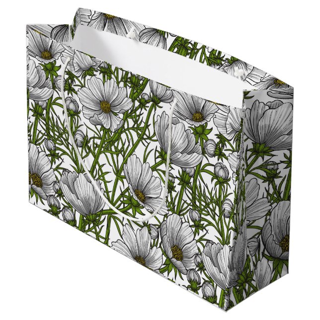 Blume Große Geschenktüte (Rückseite Schrägansicht)