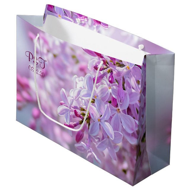 Blume Große Geschenktüte (Vorderseite Schrägansicht)