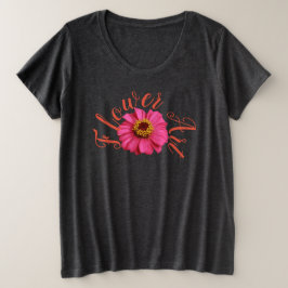 Blume Große Größe T-Shirt
