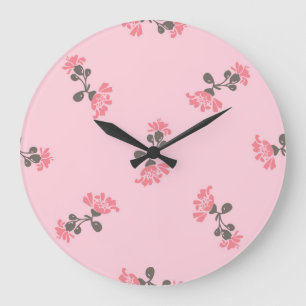 Blume Große Wanduhr