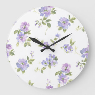 Blume Große Wanduhr