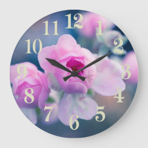 Blume Große Wanduhr