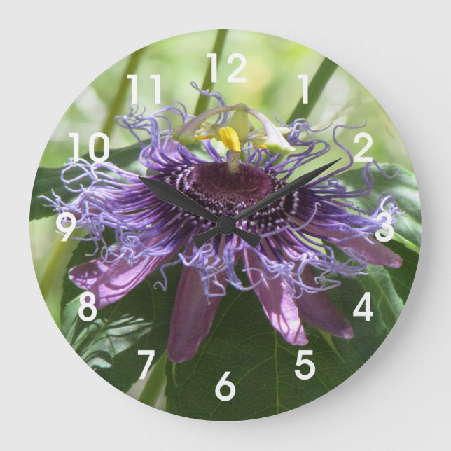 Blume Große Wanduhr (Vorderseite)