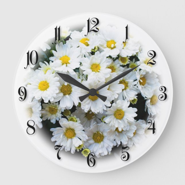 Blume Große Wanduhr (Vorderseite)