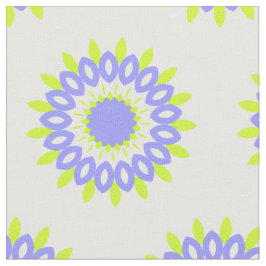 Blume grün und Lila geometrisch Stoff