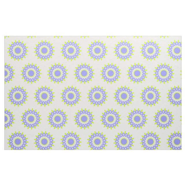 Blume grün und Lila geometrisch Stoff (Fat Quarter (45,7 x 55,9 cm))