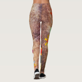 Blume Grungy Art Leggings