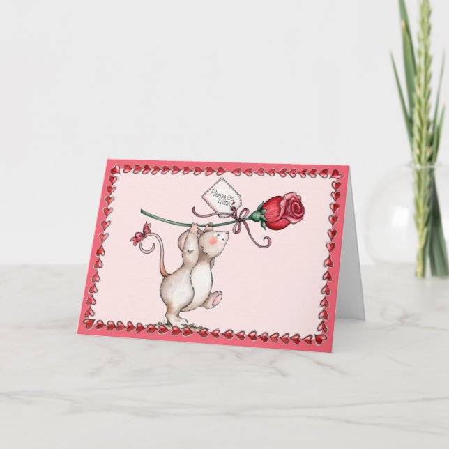 Blume - Grußkarte Karte (Vorderseite)