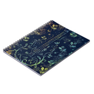 Blume Guitar Art - Romantische Melodie Notizblock
