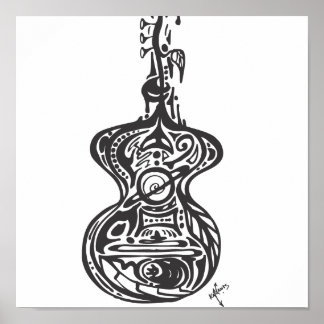 Blume Guitar Poster