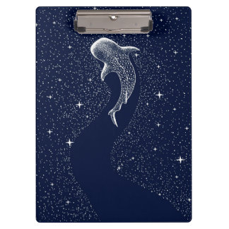 Blume | Hai - farbige Tiere Klemmbrett