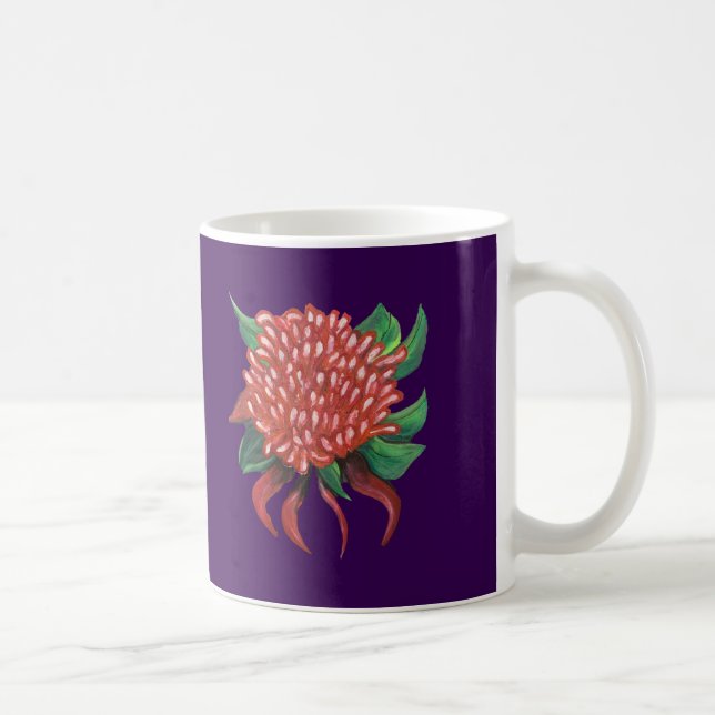 Blume Hand Drawn Waratah Kaffeetasse (Rechts)