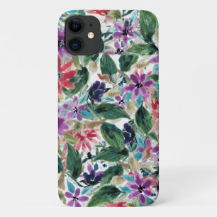 Blume   Handgemalte violette Blumen Case-Mate iPhone Hülle