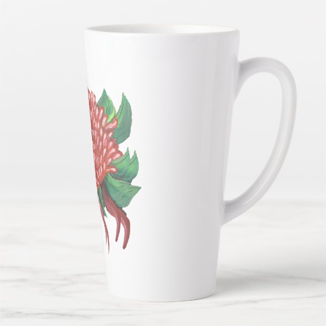 Blume Handgezogene Waratah Wasserflasche Milchtasse (Rechts)