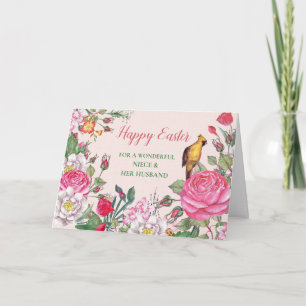 Blume Happy Osterniece und ihr Ehemann Feiertagskarte