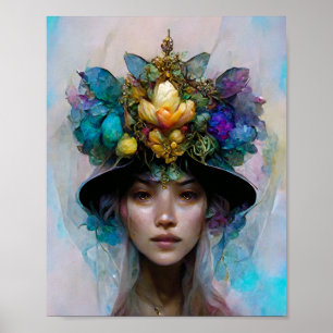 Blume Hat Fantasy Art Poster