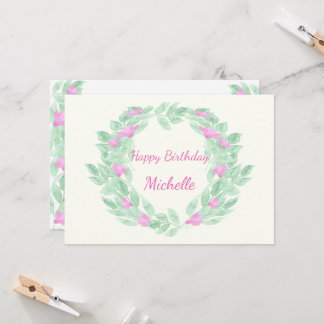 Blume hat Glückwunsch zum Geburtstag. Einladung