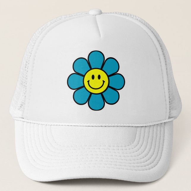 Blume Hat Truckerkappe (Vorderseite)